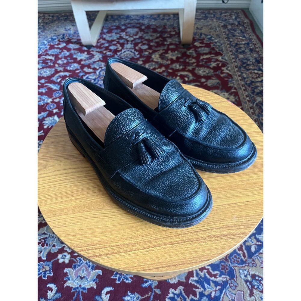 Blackstock & Weber Pebbled Grain Tassel Loafers